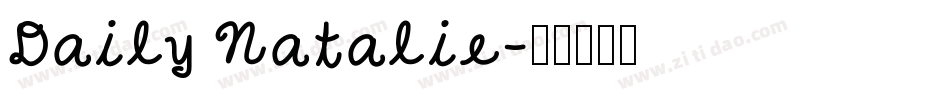 Daily Natalie字体转换